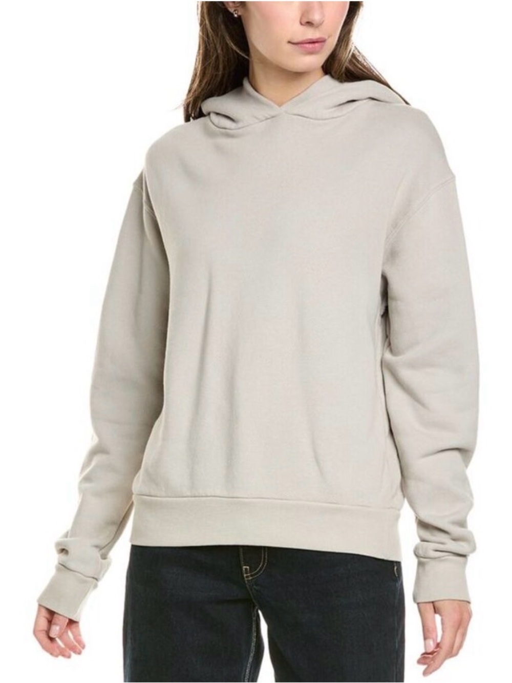 Perfectwhitetee Womens Fleece Pullover Hoodie, Grey Size M